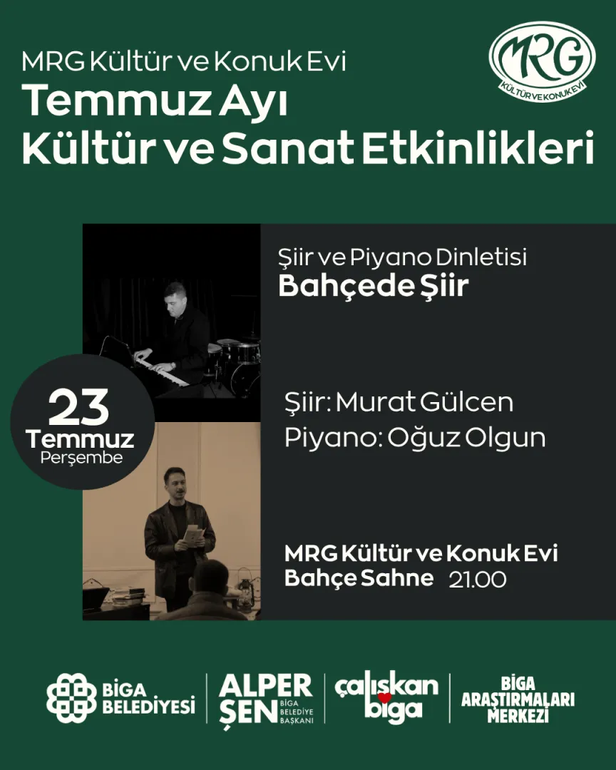 Şiir ve Piyano Dinletisi: "Bahçede Şiir"