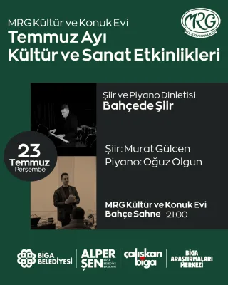 Şiir ve Piyano Dinletisi: "Bahçede Şiir"