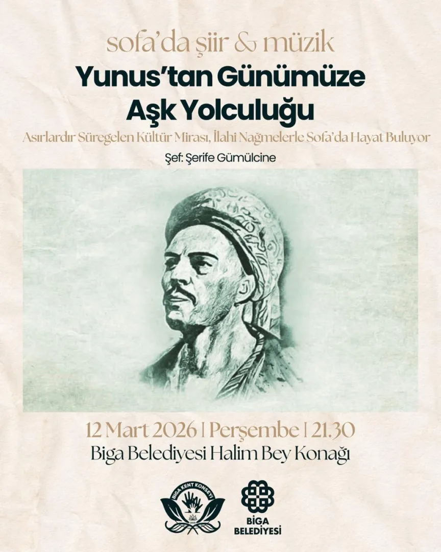 Sofa'da Şiir & Müzik: "Yunus'tan Günümüze Aşk Yolculuğu"