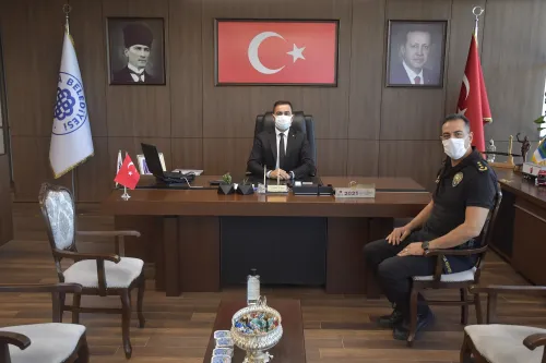 Biga İlçe Emniyet Müdürü’nden Başkan Erdoğan’a Ziyaret - Fotoğraf 1