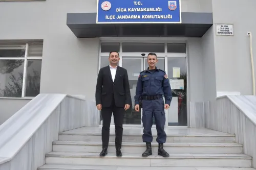 İlçe Jandarma Komutanı ve Emniyet Müdürüne Ziyaret - Fotoğraf 1